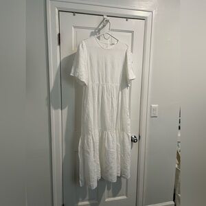Peserico White Linen Dress
